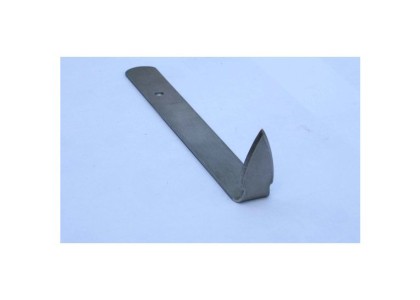Curve Triangle: Flat steel handle with right angle end - large