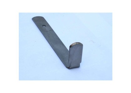 Curve Rectangle: Flat steel handle with right angle end - large